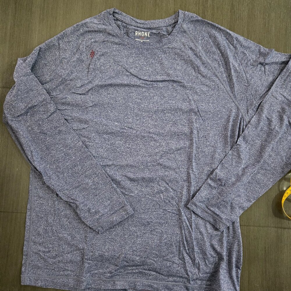 Rhone Reign LS T-Shirt Gray